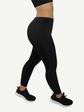 Wholesale Yoga Pants With Wine Red And Black Splice