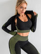 Wholesale Seamless High-waisted Tummy Yoga Pants With Three-row Eye And Hook Closure