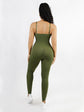 Wholesale High Stretchy Seamless Tummy Control Jumpsuit Removable cup pads