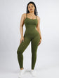 Wholesale High Stretchy Seamless Tummy Control Jumpsuit Removable cup pads