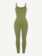 Wholesale High Stretchy Seamless Tummy Control Jumpsuit Removable cup pads